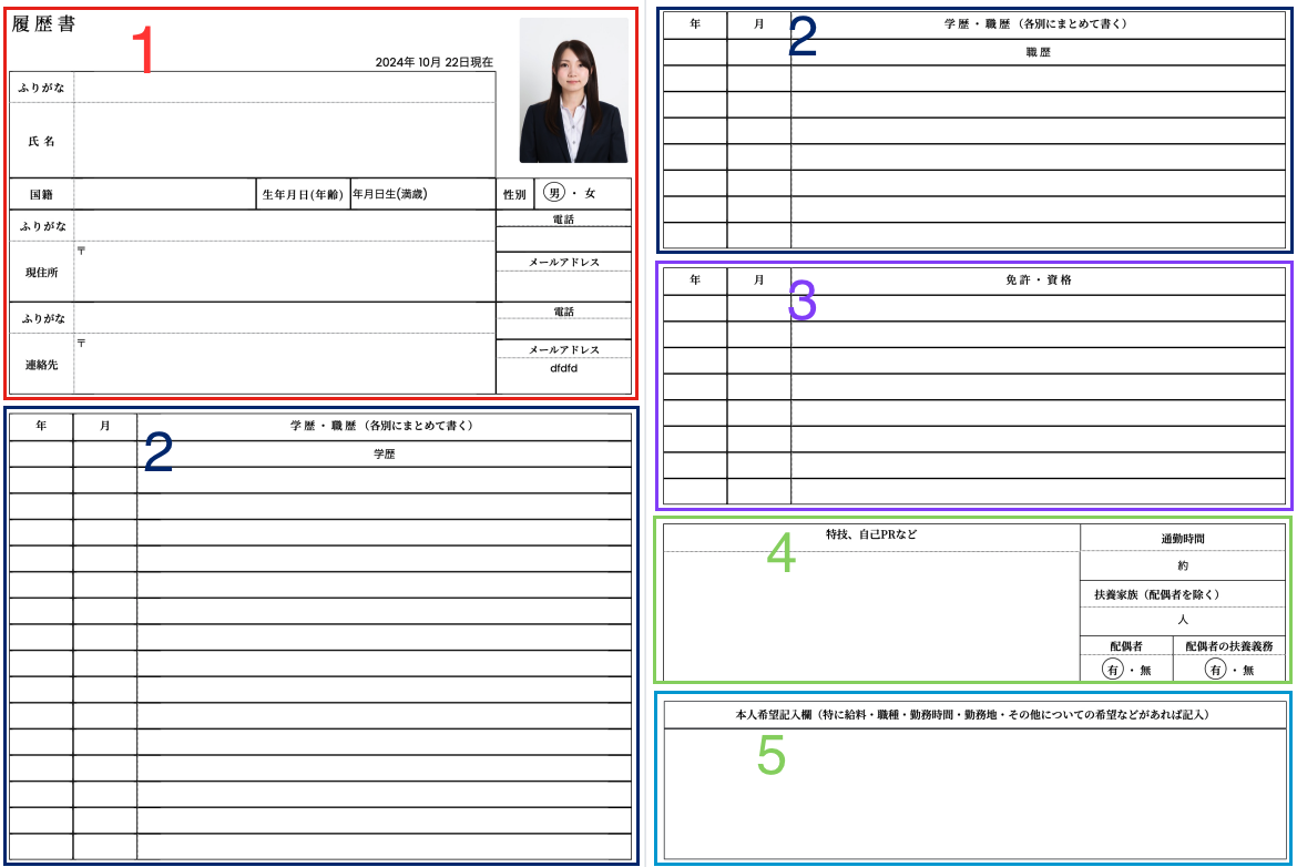 Rirekisho Builder | Online Japanese Resume Builder Japanese Resume