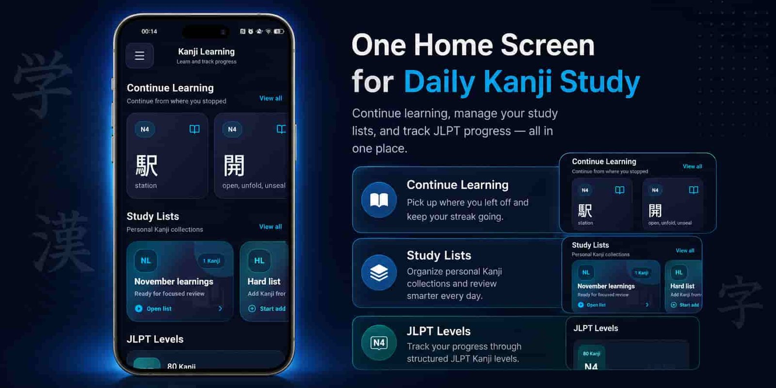 Kanji Learning App: Why Our JLPT N5–N1 App Is Different from Other Kanji Apps
